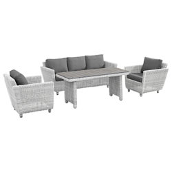 4 Seasons Outdoor Fortaleza 'Cosy Dining' 5 Seater Garden Furniture Set, Natural